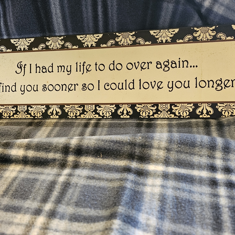 Decorative Plaque with Inspirational Quote